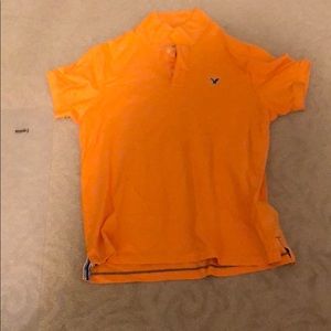 American eagle orange vintage fit polo shirt XL